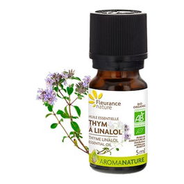 FLEURANCE NATURE Aceite Esencial de Tomillo Bio 100% Puro para Garganta Frasco 10ml