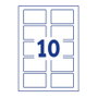 AVERY Zweckform Etiquetas de Nombre L4785-20 Blancas, 80,0 x 50,0 mm, 200 unidades