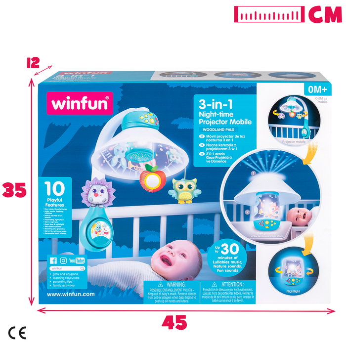 Winfun Proyector para bebé 3 en 1