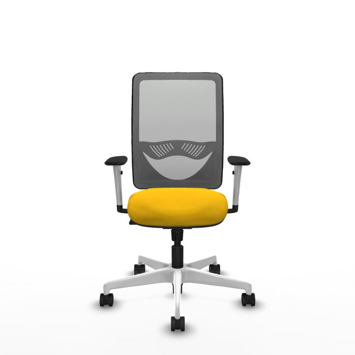 PIQUERAS Y CRESPO Silla de oficina Zulema con mecanismo Sincro, Amarillo y Gris PIQUERAS Y CRESPO Silla de oficina Zulema con mecanismo Sincro, Amarillo y Gris