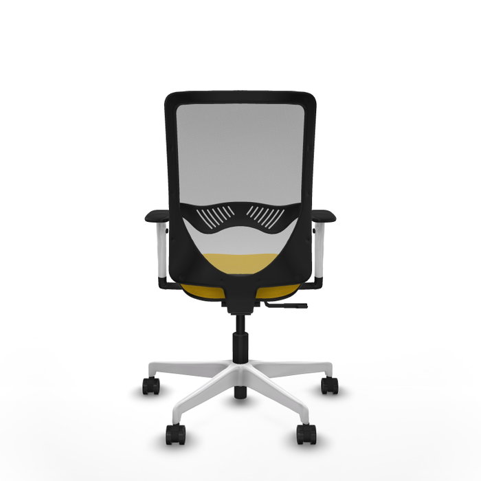 PIQUERAS Y CRESPO Silla de oficina Zulema con mecanismo Sincro, Amarillo y Gris PIQUERAS Y CRESPO Silla de oficina Zulema con mecanismo Sincro, Amarillo y Gris