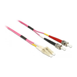 DeLOCK Cable de fibra óptica LC a ST multimodo OM4 0,5 m