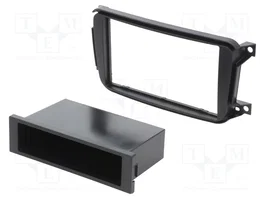 PER.PIC. Bastidor de montaje de radio Smart 2 DIN Negro