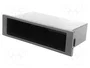 PER.PIC. Bastidor de montaje de radio Smart 2 DIN Negro