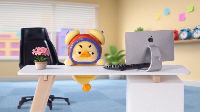 Comansi Pitenaught Upset Duck Small Status Display Blindbox