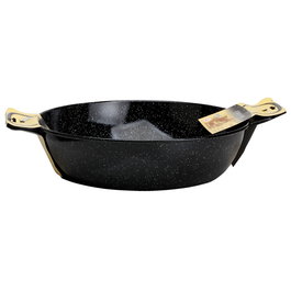 Garcima Paellera o Sartén Honda LA IDEAL, 50 cm, 4 Unidades, Capacidad 17L, Apta Inducción, Vitrocerámica, Gas, Horno y Eléctrica