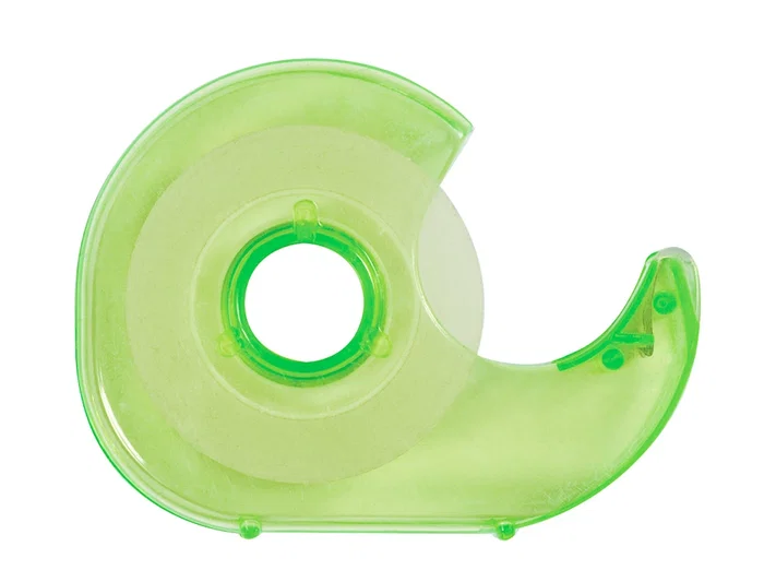 Q-connect Portarrollos Miniatura, Para Cinta Adhesiva de 33 m x 19 mm, Incluye Cinta, Dimensiones 125x100x29 mm, Presentación en Blíster