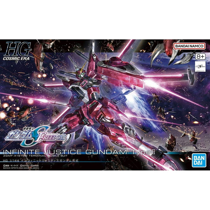 Bandai Hobby HG 1/144 Infinite Justice Gundam Type II Model Kit Mobile Suit Gundam Seed Freedom