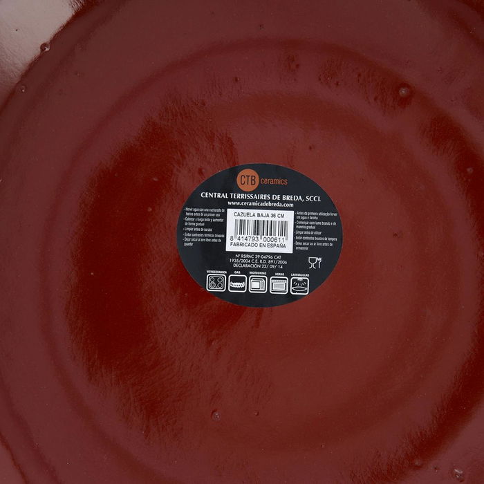 Cazuela Barro Barro Clasico 36 cm