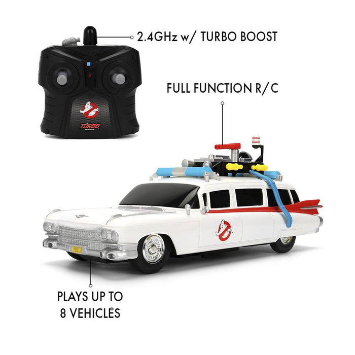 JADA TOYS Coche Radio Control ECTO-1 Ghostbusters Escala 1:16 JADA TOYS Coche Radio Control ECTO-1 Ghostbusters Escala 1:16