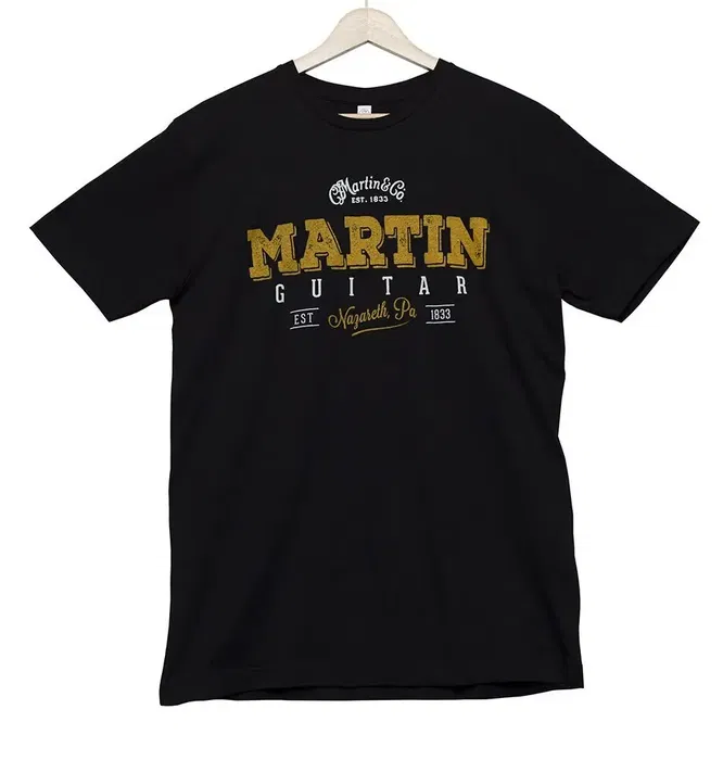MARTIN CF Martin Authentic Camiseta Negra W/Logo Talla S