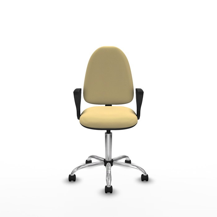 PIQUERAS Y CRESPO Silla de oficina Aýna Crema con Brazos Fijos PIQUERAS Y CRESPO Silla de oficina Aýna Crema con Brazos Fijos