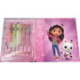 KIDS LICENSING Blister Cuaderno + 6 Bolígrafos Gel La Casa de Muñecas de Gabby Edición Dollhouse