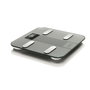 Laica Báscula de Baño Smart Bluetooth con Cálculo de Composición Corporal, Plateada, 180 kg