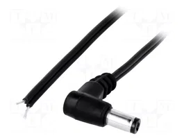 BQ CABLE Cable de alimentación CC DC 5,5/2,1 angular 1,5m