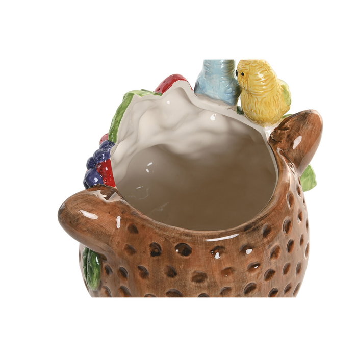 DKD Home Decor Centro de Mesa de Cerámica Animal Marrón 25x23x23,5 cm DKD Home Decor Centro de Mesa de Cerámica Animal Marrón 25x23x23,5 cm