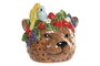 DKD Home Decor Centro de Mesa de Cerámica Animal Marrón 25x23x23,5 cm