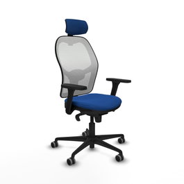 PIQUERAS Y CRESPO Silla de oficina Jorquera Azul con mecanismo Sincro