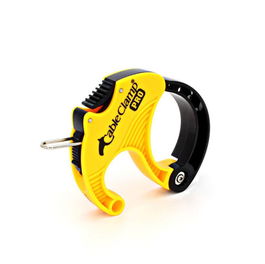 Cableclamp Brida Reutilizable Mediana Ajustable para Cables - Abrazadera con Botón de Liberación Rápida - Diámetro Interior 4.5 cm - Material Polímero