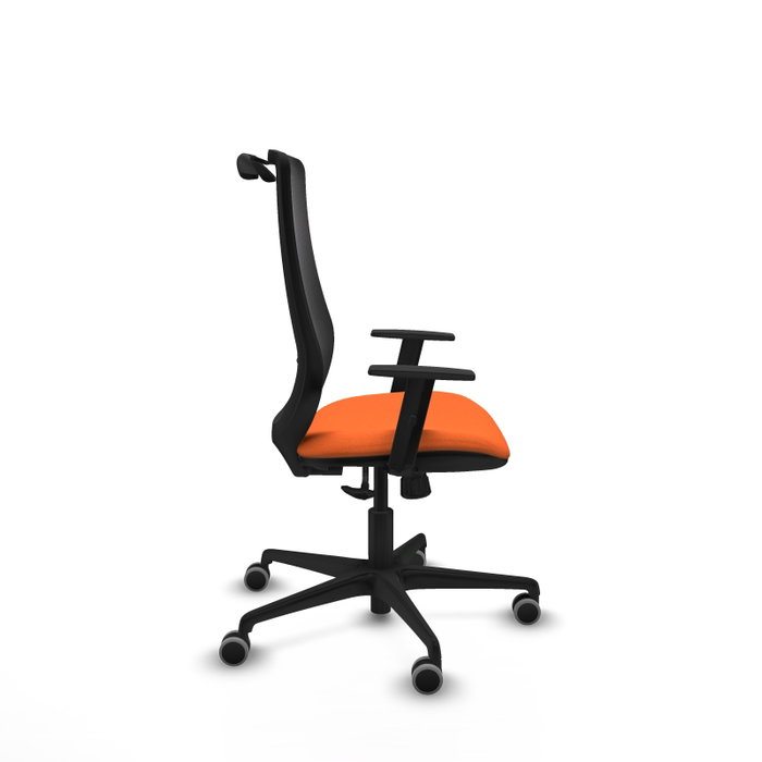 PIQUERAS Y CRESPO Silla de oficina Mardos con mecanismo Sincro, Naranja y Negro PIQUERAS Y CRESPO Silla de oficina Mardos con mecanismo Sincro, Naranja y Negro