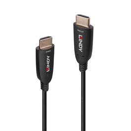LINDY 38512 Cable HDMI 2.1 20m, 48 Gbit/s, 8K, HDR10+/Dolby Vision, Conectores HDMI Tipo A Macho Chapados en Oro, Negro