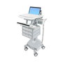 Ergotron StyleView Carro Portátil para Ordenador, LiFePO4, 9 Cajones, con Bandeja para Teclado, Ajuste de Altura, Certificado para UE (SAU-EU)