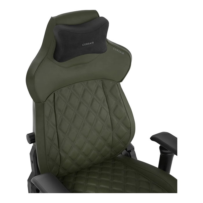 Corsair TC500 LUXE Silla Gaming, Asiento y Respaldo Acolchado en Verde, Ajuste 3D de Reposabrazos, para Usuario de hasta 180 cm y 120 kg Corsair TC500 LUXE Silla Gaming, Asiento y Respaldo Acolchado en Verde, Ajuste 3D de Reposabrazos, para Usuario de hasta 180 cm y 120 kg
