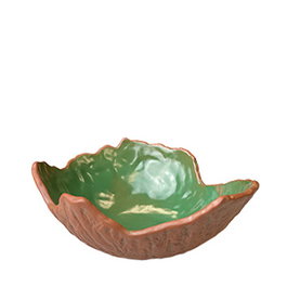 Summa Bol Gres Corteza, 20 cm Ø x 10 cm Alto, Color Verde, Vajilla