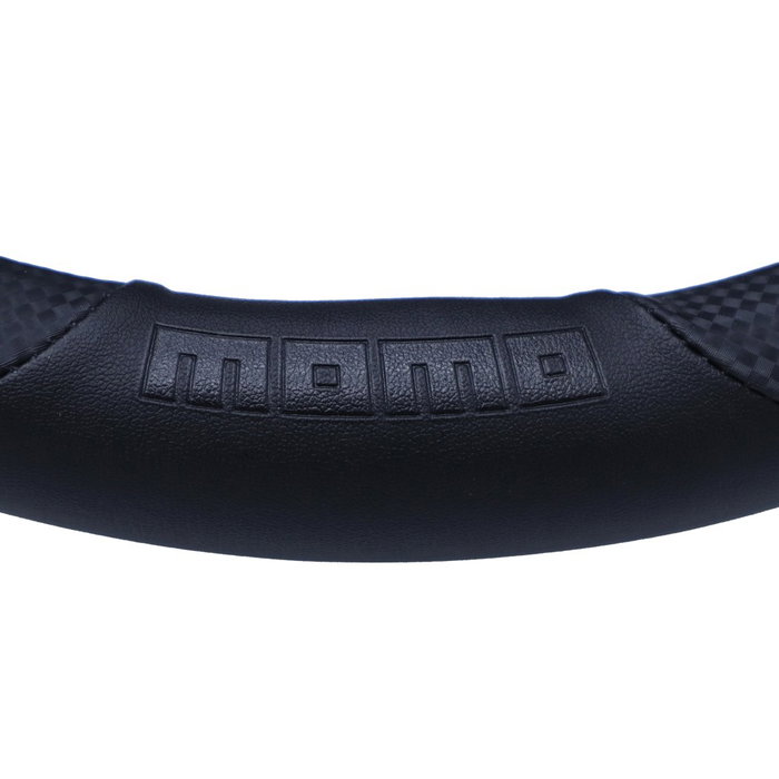 Momo Funda Volante Tuning Blk Edition M 38-39 cm MOMLSWC0TUNBE, Polipiel Negro Deportivo
