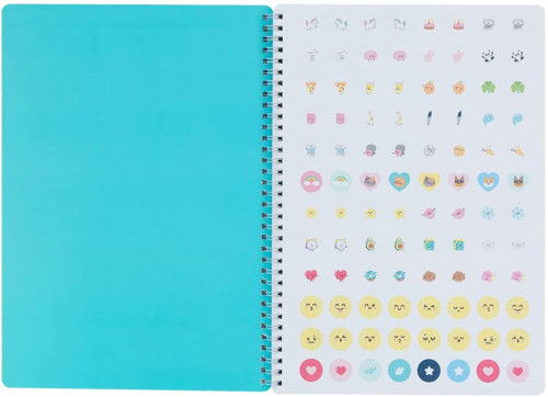 Mr. Wonderful Libreta WOA11049ES A4 Tapa Dura Espiral 160 Páginas Cuadriculadas con Pegatinas Motivacional Verde