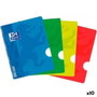 OXFORD Paquete de 10 libretas Openflex A5, hojas lisas 90g, tapa de plástico