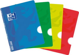 OXFORD Paquete de 10 libretas Openflex A5, hojas lisas 90g, tapa de plástico