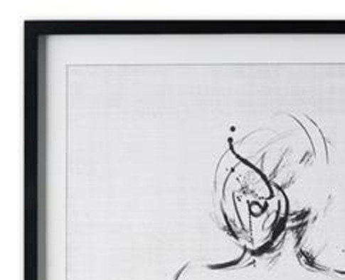 DKD Home Decor Cuadro Madera y Cristal 70x90 Mujer (Surtido de 2)