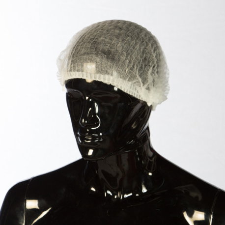 Gorro de polipropileno blanco tipo acordeón Gorro de polipropileno blanco tipo acordeón