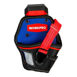 Workpro Funda Cintura Compacta para Taladro, Cambio Rápido, Poliéster 1800D, 170 x 60 x 220 mm