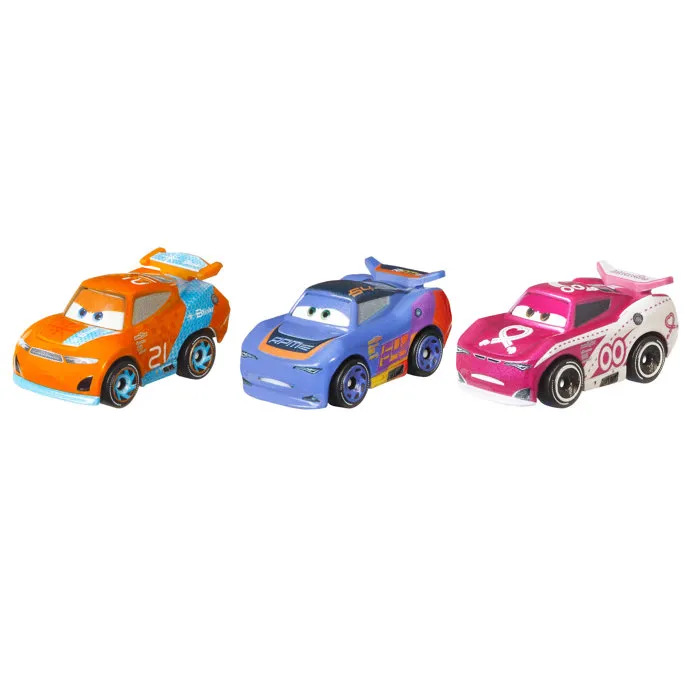 Mattel Disney Pixar Cars Pack de 3 Minivehículos Aleatorios Coche Pequeño +3 Años MATGKG01