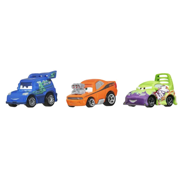 Mattel Disney Pixar Cars Pack de 3 Minivehículos Aleatorios Coche Pequeño +3 Años MATGKG01