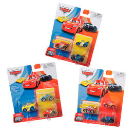 Mattel Disney Pixar Cars Pack de 3 Minivehículos Aleatorios Coche Pequeño +3 Años MATGKG01