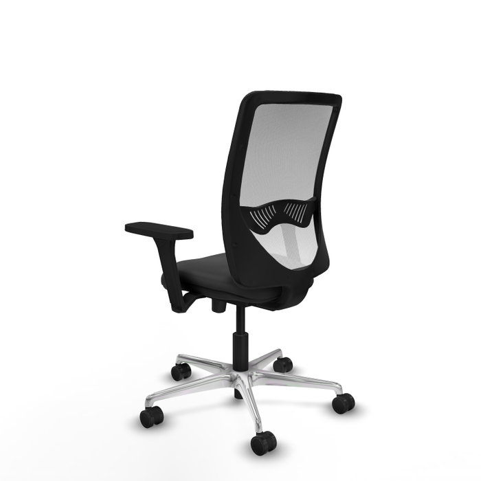 PIQUERAS Y CRESPO Silla de oficina Zulema Gris oscuro y Blanco