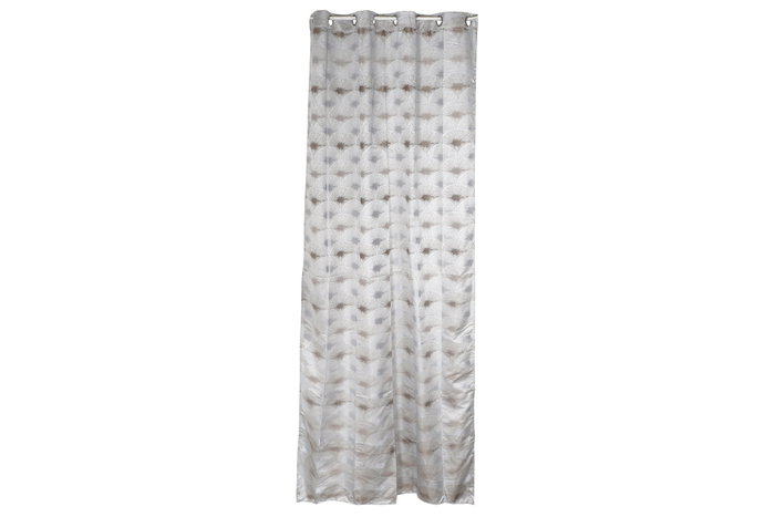 DKD Home Decor Cortina de Poliéster Gris 140x270 cm 180 GSM