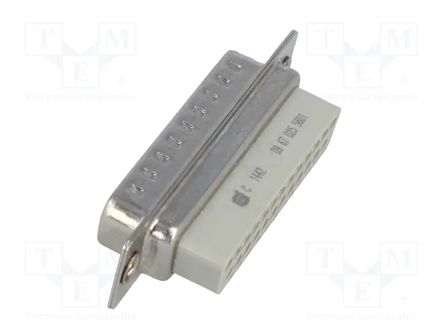 HARTING Conector D-Sub macho de 25 pines para transferencia de datos