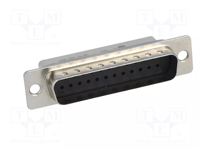 HARTING Conector D-Sub macho de 25 pines para transferencia de datos