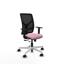 PIQUERAS Y CRESPO Silla de oficina Motilla Rosa con mecanismo Sincro/Traslack