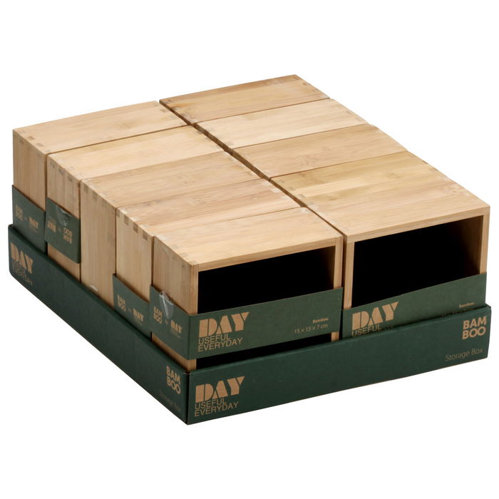 Day Caja Almacenar Bambú 15x15x7 cm Sin Tapa