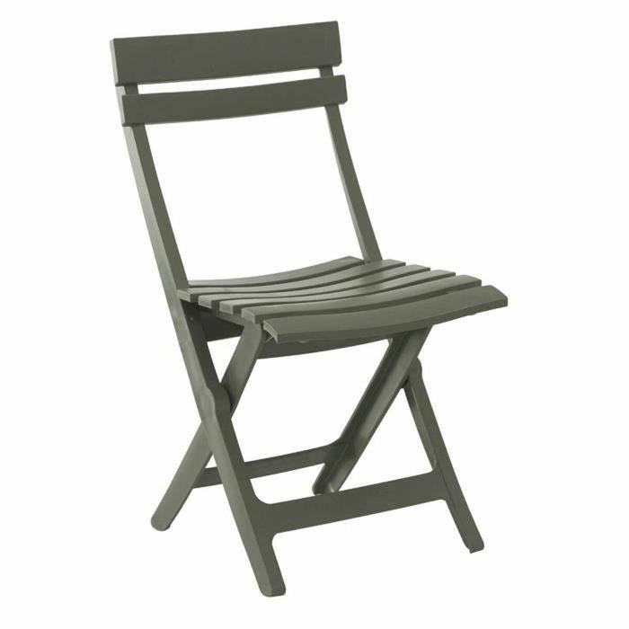 Grosfillex Silla plegable Miami Verde bosque Resina Grosfillex Silla plegable Miami Verde bosque Resina