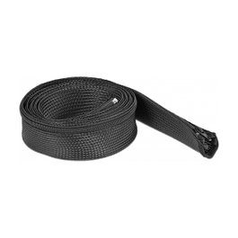 DeLOCK Manga trenzada con cierre de cremallera 2 m x 50 mm Negro