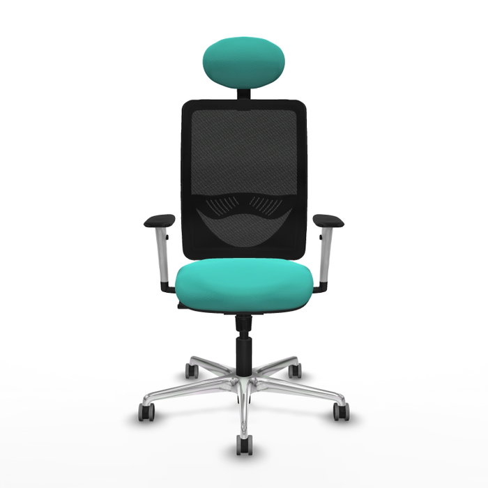 PIQUERAS Y CRESPO Silla de oficina Zulema con mecanismo Sincro, Turquesa y Negro PIQUERAS Y CRESPO Silla de oficina Zulema con mecanismo Sincro, Turquesa y Negro