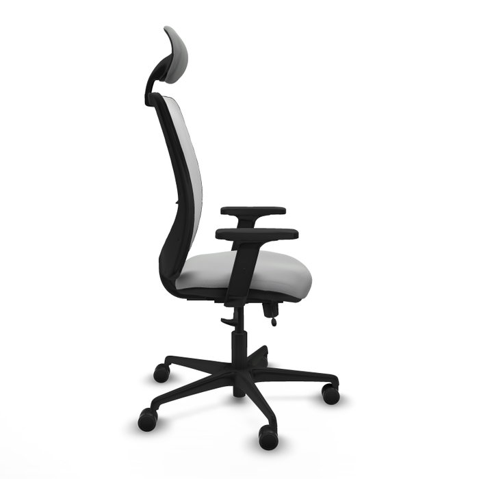 PIQUERAS Y CRESPO Silla de oficina Zulema Gris claro y Blanco