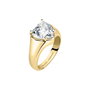 Chiara Ferragni Anillo First Love YG+White CZ Gris Talla 18