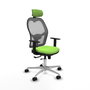 PIQUERAS Y CRESPO Silla de oficina Jorquera Sincro/Traslack Pistacho y Gris